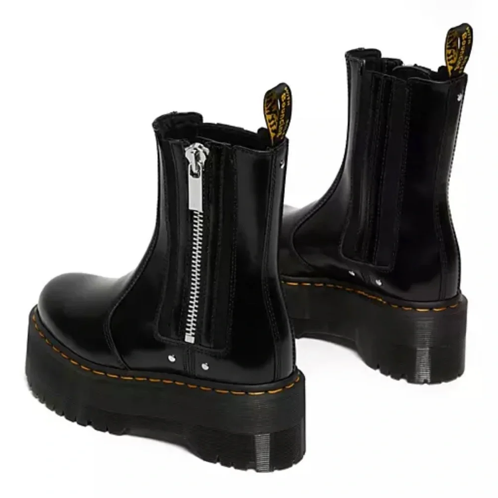 NEW Dr MARTENS 2976 MAX LEATHERS PLATFORM CHELSEA Boot Size : 8 - Picture 6 of 8